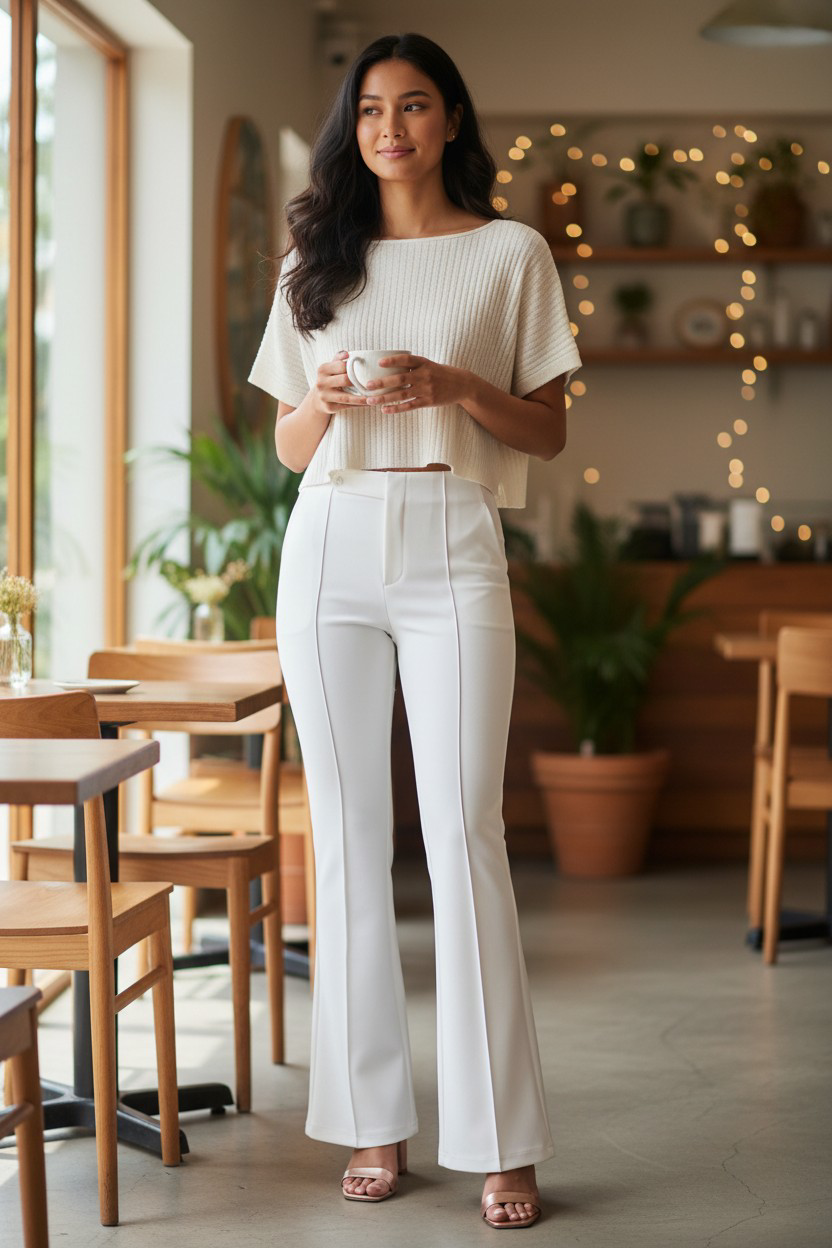 White Tailored Pants