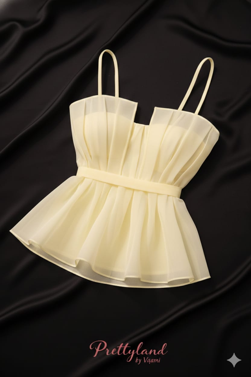 Middi Organza Top-Exclusive