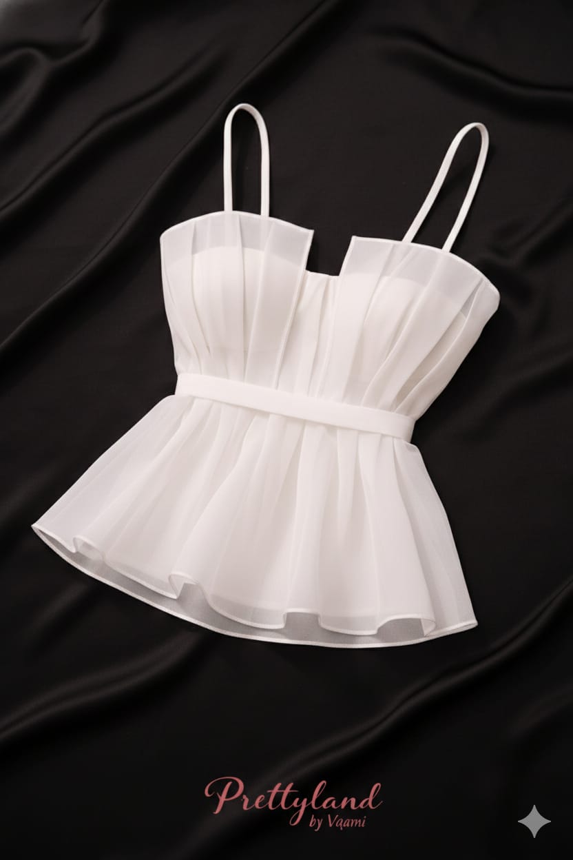 Middi Organza Top-Exclusive