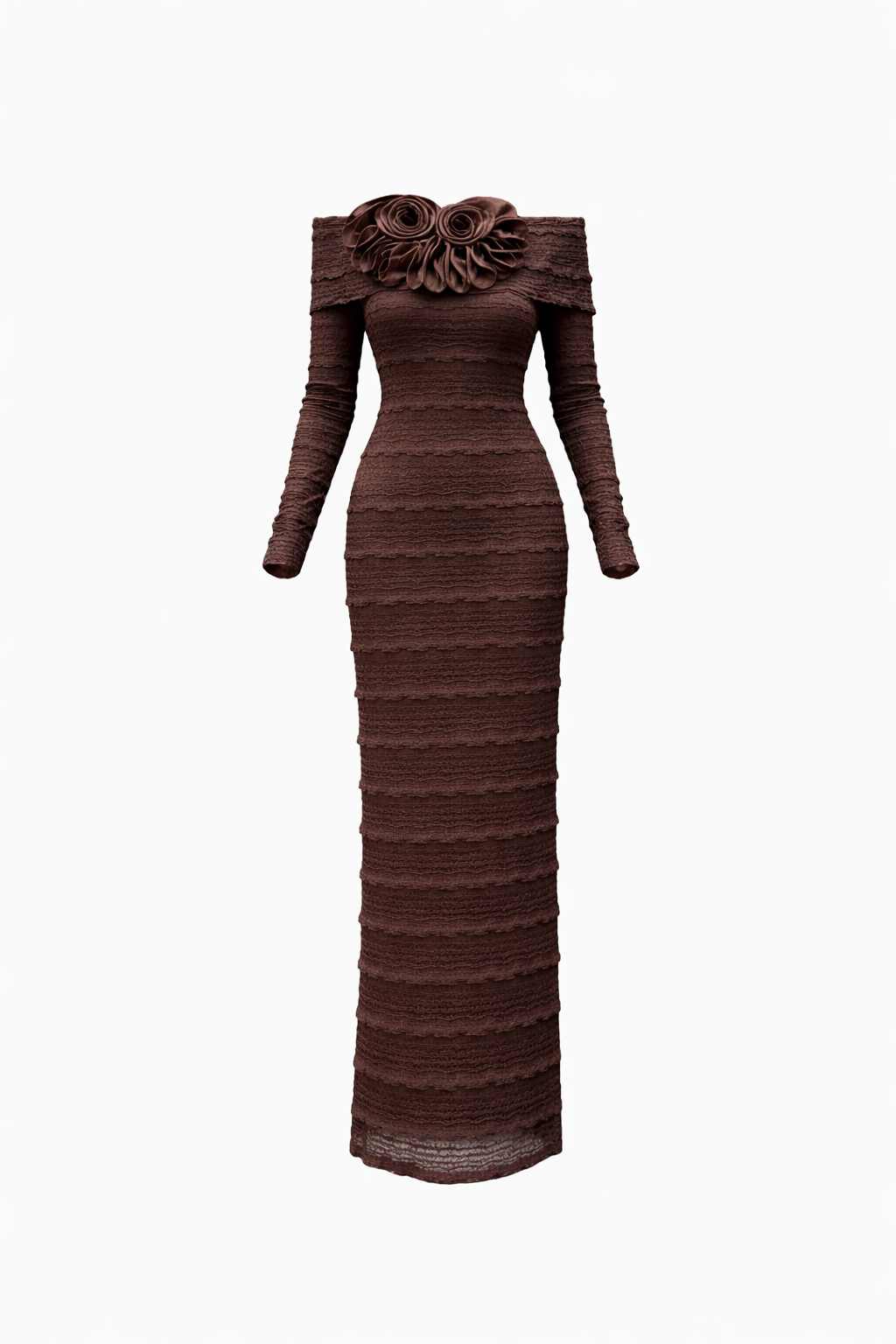 Chocolate Elegance Gown