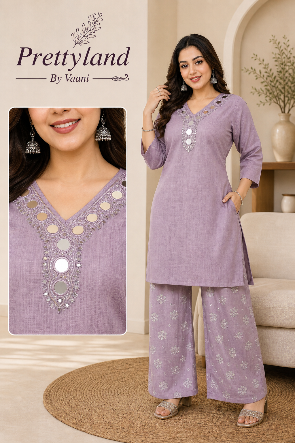 Lavender Mirror Grace Co-ord Set